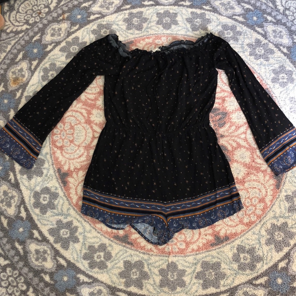 LA Hearts Romper off shoulder- M